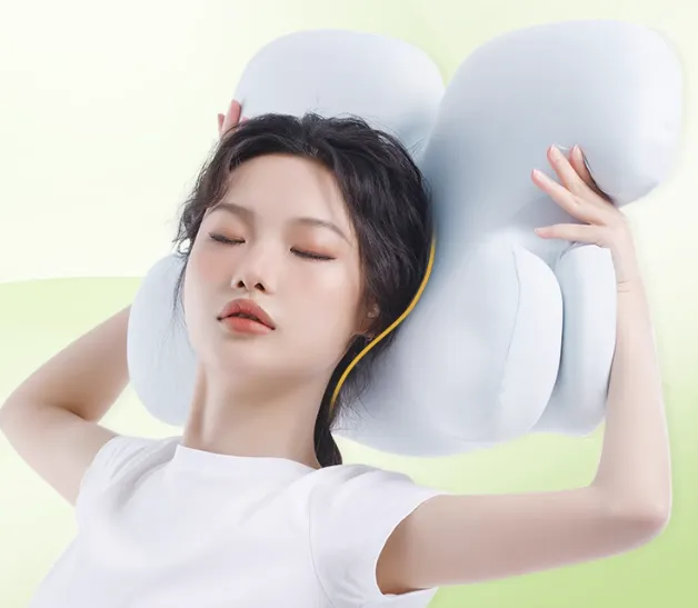 TINSIO Factory wholesale Micro HA textile special hyaluronic acid neck pillow memory foam pressure-free breathable pillow core partition side sleeping pillow special for sleeping