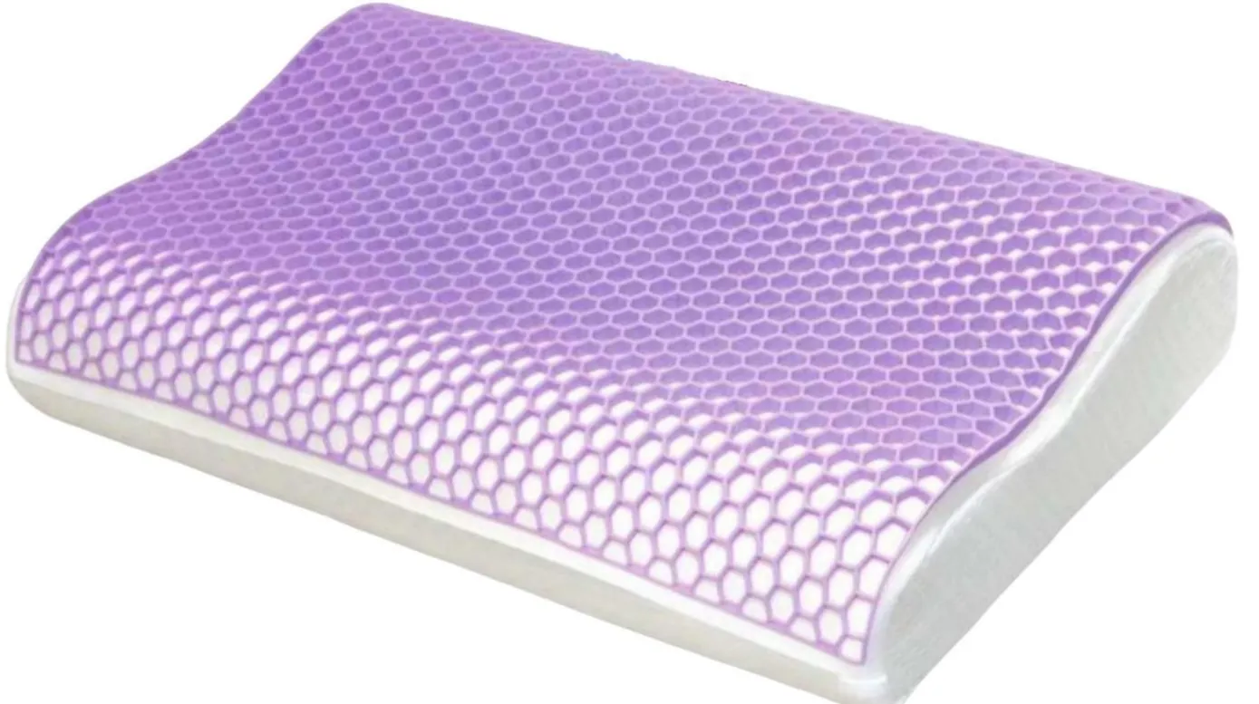 TINSIO TPE Gel-Memory Foam Pillow - Slow Rebound Neck Support Pillow with Breathable TPE Gel Layer Orthopedic-Approved Ergonomic Design for Side Sleepers & Back Sleepers Zero Pressure & High Resilience Machine Washable Cover for Deep Sleep