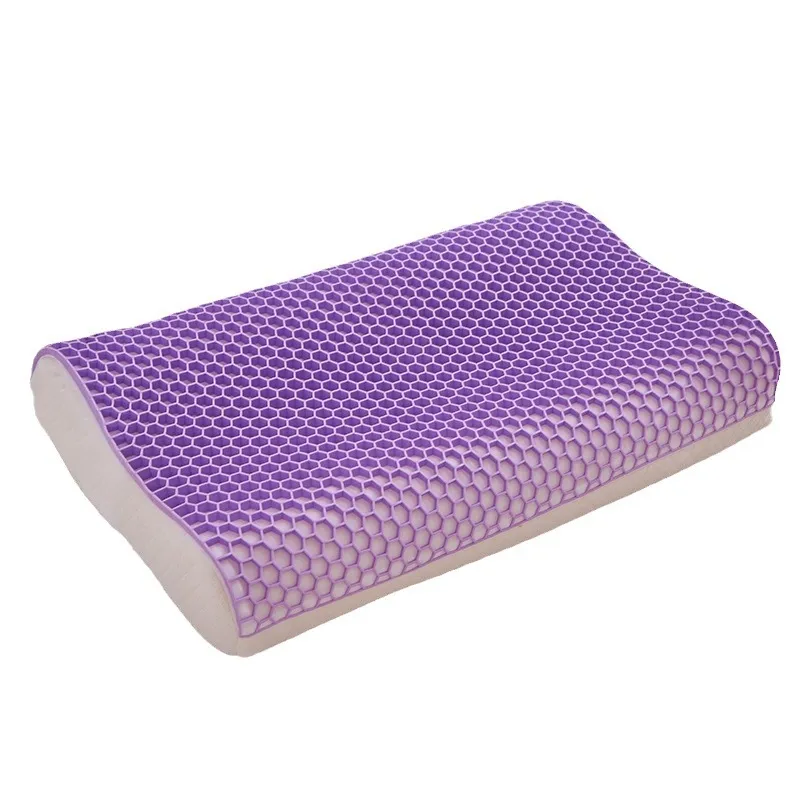 TINSIO TPE Gel-Memory Foam Pillow - Slow Rebound Neck Support Pillow with Breathable TPE Gel Layer Orthopedic-Approved Ergonomic Design for Side Sleepers & Back Sleepers Zero Pressure & High Resilience Machine Washable Cover for Deep Sleep