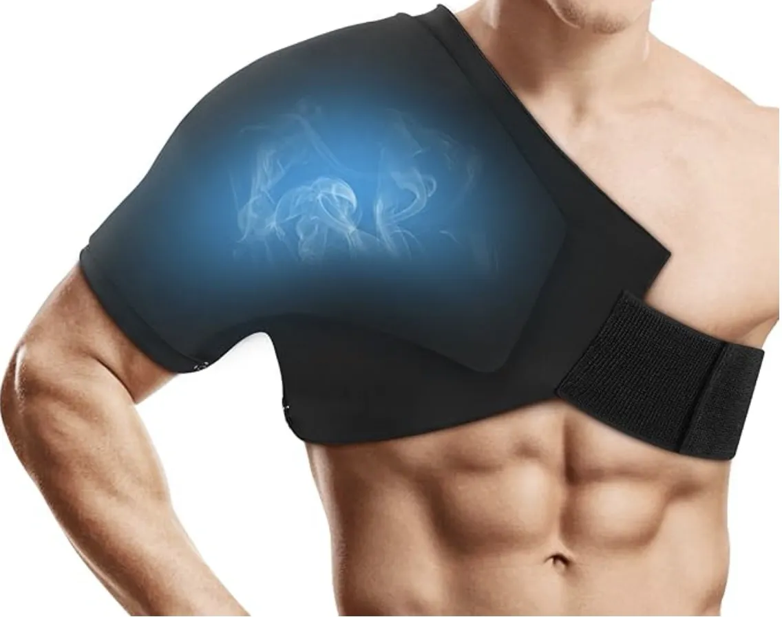 TINSIO Factory Wholesale Shoulder Ice Pack Rotator Cuff Cold Therapy Reusable Shoulder Ice Pack Wrap Gel Cold Pack for Injuries Hot & Cold Compress for Shoulder Pain Relief Tendinitis Bursitis Swelling L